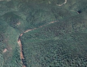 Google Earth of North Fork