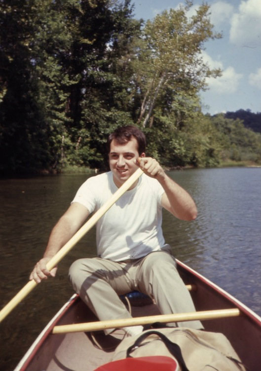 Me in 1966 paddling the North Fork of the White