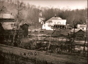 View of Rock Bridge Mill in about 1900