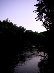 A late June dusk (complete with mayfly hatch)