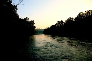 Another beautiful day ends on the North Fork River