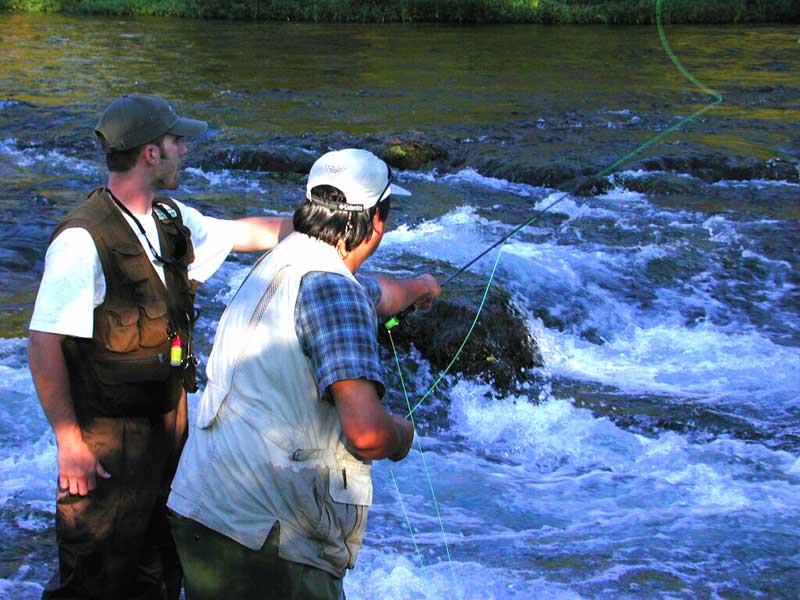 BrianGuiding3 Missouri Fly Fishing Guide Brian Wise