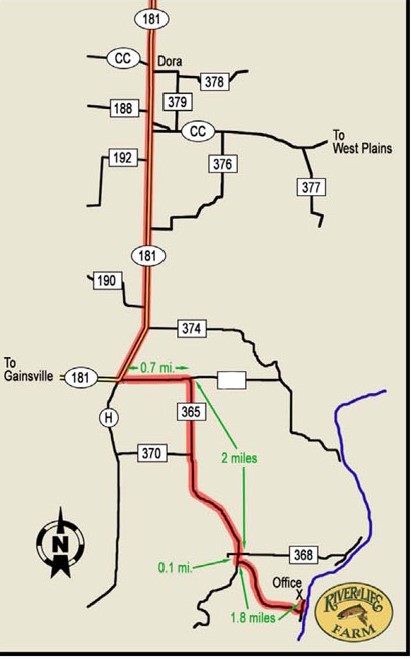 Directions from Dora, Mo Directions from Dora, Mo