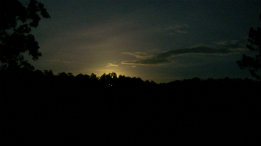 Mid May moonrise from Tree Top Loft deck featuired