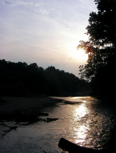 North Fork below Hammond at dusk in May