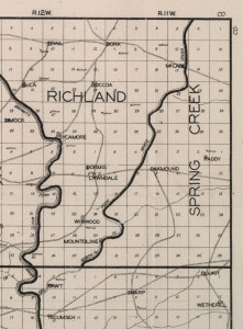 Plat of Dora area in the 1920's