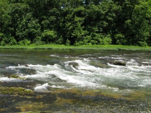 The Falls of the North Fork at 395 CFS