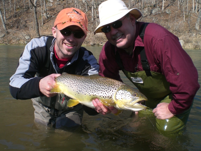 denny-mccullough-big-fish Missouri Fly Fishing North Fork River Trout Fishing
