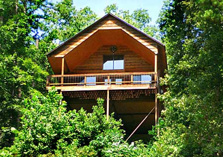 treetoploft450 Missouri Treetop Loft Vacation in the Ozarks