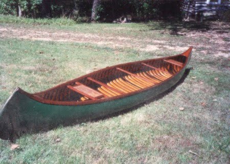 a few more old wood and canvas canoes i restored