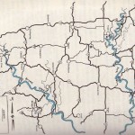 Maps from 1st edition Missouri Ozark Waterways 1965