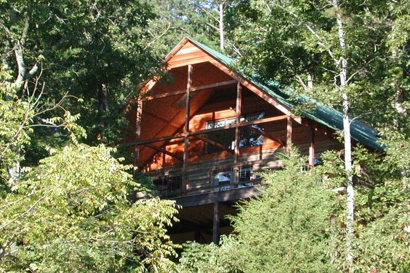 Mountain Log Lookout Missouri Treehouse Cabin