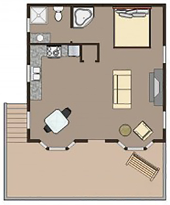 Floor plan for White Oak TT Cedar Chest Grapevine Whispering Pines Dogwood-350 Whispering Pine floor plan