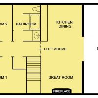 Mountain Log Lookout Floorplan level 2