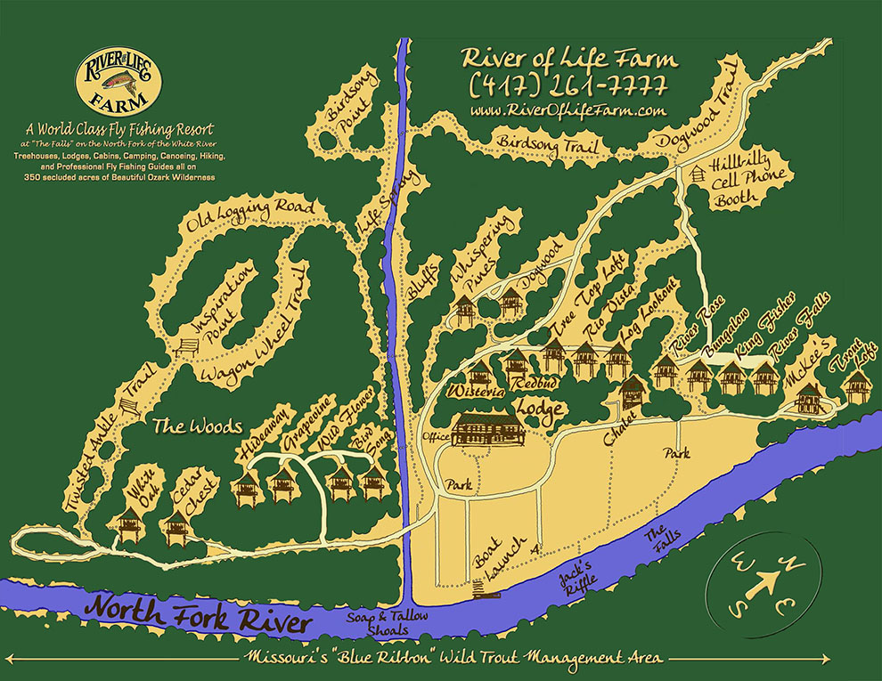 River of Life Farm Map
