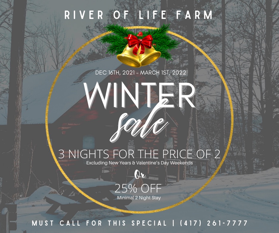 Missouri River of Life Farm Fall Winter Treehouse Sepcial