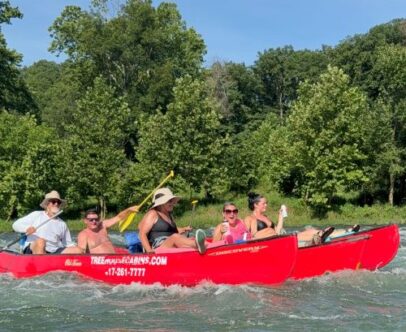 River of Life Farm Canoes at The Falls Missouri Fly Fishing North Fork River